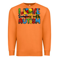 Carrot i love someone with autism Premium Sweatshirt - Zillion Design Studio