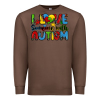 Chestnut i love someone with autism Premium Sweatshirt - Zillion Design Studio