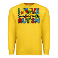 Lemon i love someone with autism Premium Sweatshirt - Zillion Design Studio