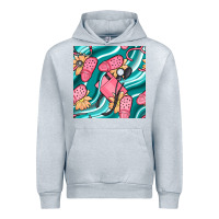Heather Grey nurse slippers seamless pattern Urban Hoodie - BundleAndBundleShop