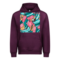 Mauve Wine nurse slippers seamless pattern Urban Hoodie - BundleAndBundleShop