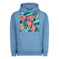 Pigment Pebble Blue nurse slippers seamless pattern Urban Hoodie - BundleAndBundleShop