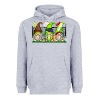Heather Grey tennis gnomes Heavyweight Hoodie - Zillion Design Studio