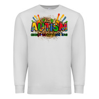 Dove Grey autism accept understand love Premium Sweatshirt - Zillion Design Studio