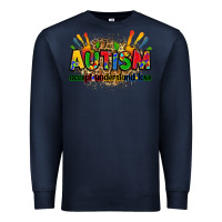 Navy autism accept understand love Premium Sweatshirt - Zillion Design Studio