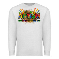Oatmeal Heather autism accept understand love Premium Sweatshirt - Zillion Design Studio