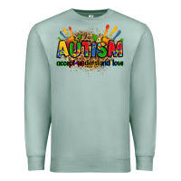 Seafoam autism accept understand love Premium Sweatshirt - Zillion Design Studio
