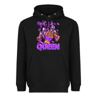 Black fight like a queen lupus awareness afro girl sneak Heavyweight Hoodie - RanaPortraitStore