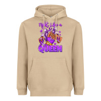 Mushroom fight like a queen lupus awareness afro girl sneak Heavyweight Hoodie - RanaPortraitStore