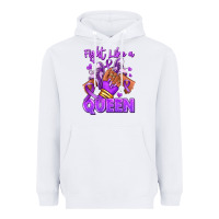 White fight like a queen lupus awareness afro girl sneak Heavyweight Hoodie - RanaPortraitStore