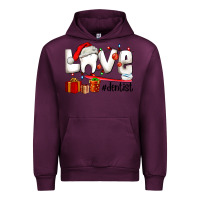 Mauve Wine Christmas love  dentist Urban Hoodie - AdoDesignShop