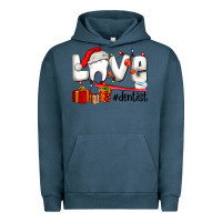 Pigment Midnight Navy Christmas love  dentist Urban Hoodie - AdoDesignShop