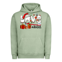 Pigment Oil Green Christmas love  dentist Urban Hoodie - AdoDesignShop