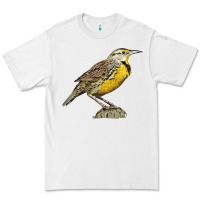 White Western Meadowlark Premium Tee - LillyAllenDesigns