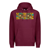 Burgundy dead tired fueled by coffee  mug 11 oz Premium Hoodie - Artiststas