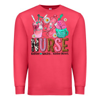 Cardinal nurse coffee scrubs rubber gloves Premium Sweatshirt - texasbilliewilder