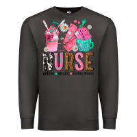 Smoke nurse coffee scrubs rubber gloves Premium Sweatshirt - texasbilliewilder