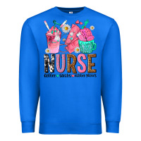 True Royal nurse coffee scrubs rubber gloves Premium Sweatshirt - texasbilliewilder