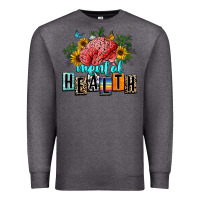 Charcoal Heather mental health Premium Sweatshirt - texasbilliewilder
