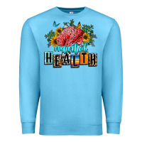 Ocean Blue mental health Premium Sweatshirt - texasbilliewilder