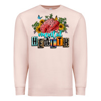 Pale Pink mental health Premium Sweatshirt - texasbilliewilder