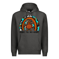 Charcoal Heather gobble till you wobble rainbow Premium Hoodie - JahusDesignShop