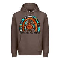Coffee gobble till you wobble rainbow Premium Hoodie - JahusDesignShop