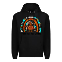 Black gobble till you wobble rainbow Premium Hoodie - JahusDesignShop