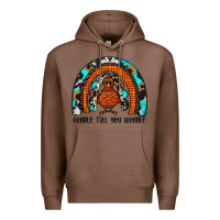 Chestnut gobble till you wobble rainbow Premium Hoodie - JahusDesignShop
