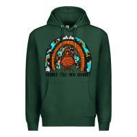 Sports Green gobble till you wobble rainbow Premium Hoodie - JahusDesignShop