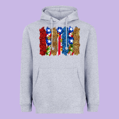 Heavyweight Hoodie puerto rico republic brushstrokes