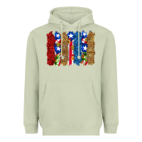 Matcha puerto rico republic brushstrokes Heavyweight Hoodie - RanaPortraitStore