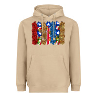 Mushroom puerto rico republic brushstrokes Heavyweight Hoodie - RanaPortraitStore