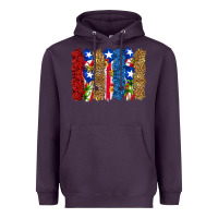 Plum puerto rico republic brushstrokes Heavyweight Hoodie - RanaPortraitStore