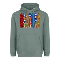 Sage puerto rico republic brushstrokes Heavyweight Hoodie - RanaPortraitStore
