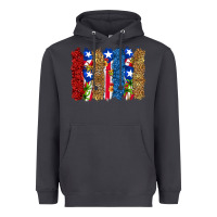 Smoke puerto rico republic brushstrokes Heavyweight Hoodie - RanaPortraitStore
