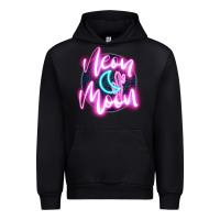 Black neon moon Urban Hoodie - JahusDesignShop