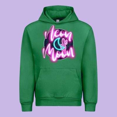 Neon Moon Urban Hoodie Designed By Jahusdesignshop