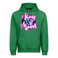 Emerald neon moon Urban Hoodie - JahusDesignShop