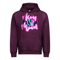 Mauve Wine neon moon Urban Hoodie - JahusDesignShop