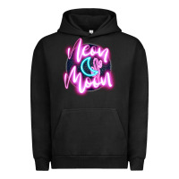 Pigment Black neon moon Urban Hoodie - JahusDesignShop