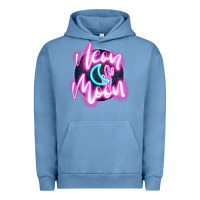 Pigment Pebble Blue neon moon Urban Hoodie - JahusDesignShop