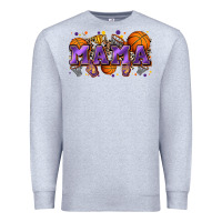 Heather Grey mama basketball Premium Sweatshirt - Zillion Design Studio