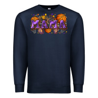 Navy mama basketball Premium Sweatshirt - Zillion Design Studio