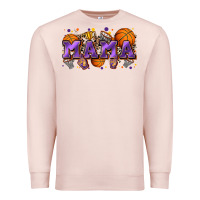 Pale Pink mama basketball Premium Sweatshirt - Zillion Design Studio