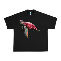 Black sea turtle pink glitter Urban Heavy Tee - Artiststas