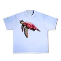Grape Ice sea turtle pink glitter Urban Heavy Tee - Artiststas