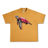 Peanut Butter sea turtle pink glitter Urban Heavy Tee - Artiststas