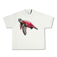 Pistachio sea turtle pink glitter Urban Heavy Tee - Artiststas