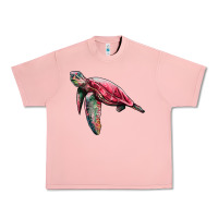 Salmon sea turtle pink glitter Urban Heavy Tee - Artiststas